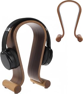 Maclean houten koptelefoonstandaard · MC-815 · walnootuitvoering