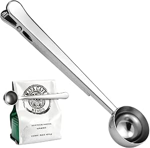 Koffieschep met zakclip · SZXMDKH · roestvrij staal · 7 inch · 1 stuk