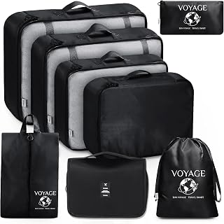 Packing Cubes reisorganizers · 8-delige set · zwart